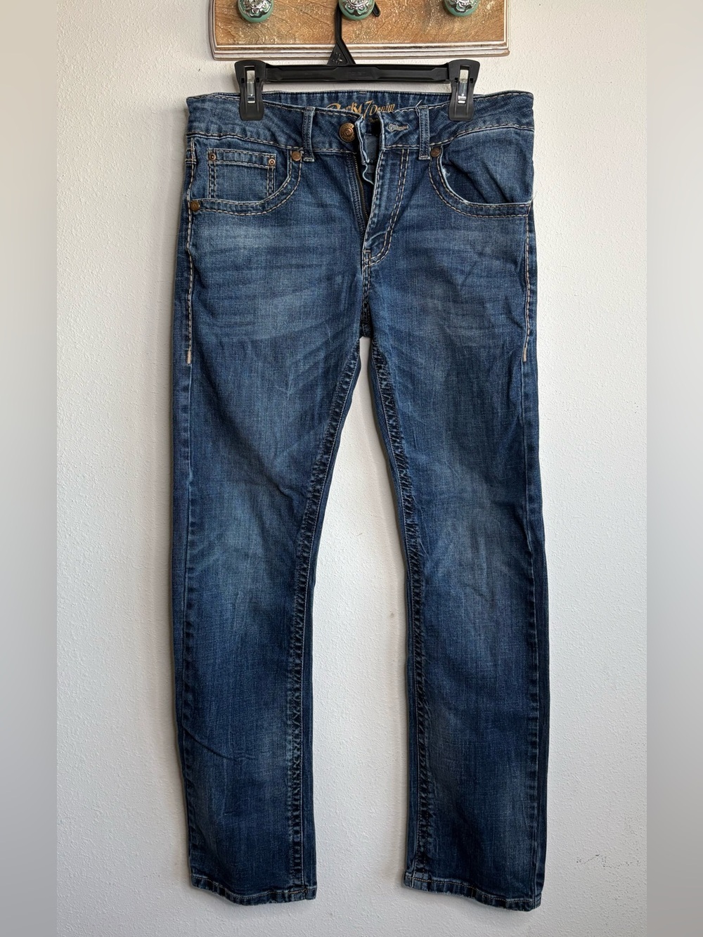 Wrangler Slim Straight Men's Dark Blue Jeans